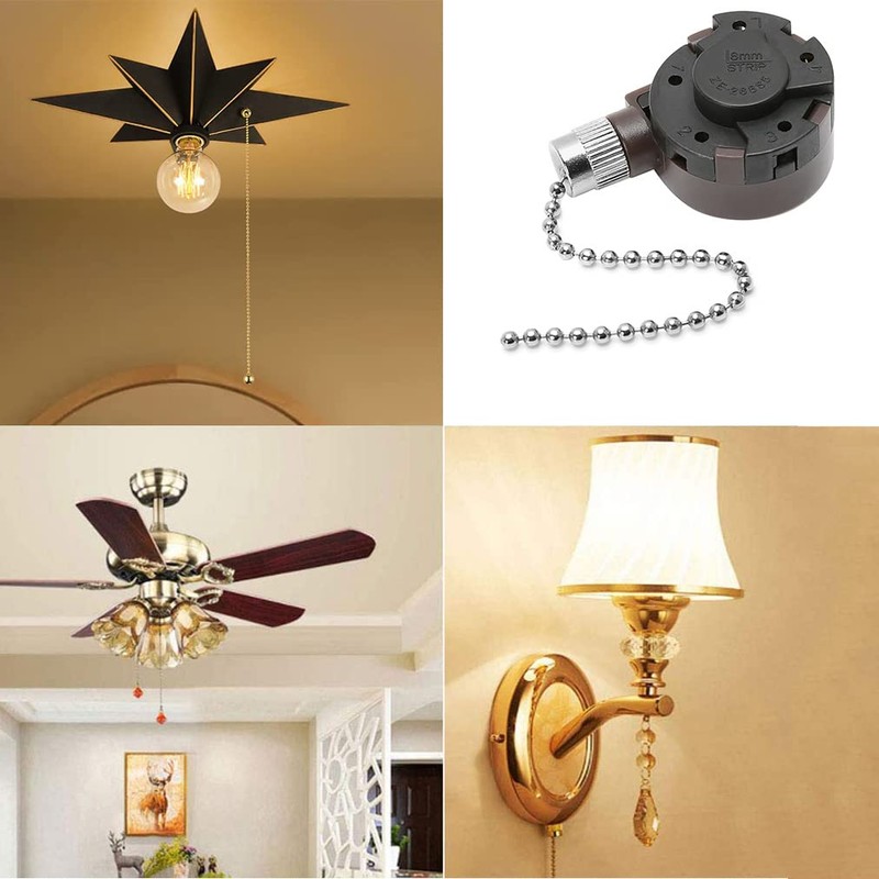 Ceiling Fan Switch Zing Ear ZE-268S5, 4 Speed 5 Wire