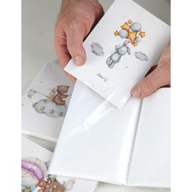 IDEAL TREND Baby Bear Photo Album for 300 Photos in 10 x 15 cm Children's Memo Album Photo Album: Colour: Elephant & Giraffe Format: 36 Pocket Album