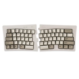 BAROCCOMiSTEL MD600 Alpha BT Rhino Non-RGB, TKL Ergonomic Mechanical Keyboard, 60% Split-Alice Layout, PBT Double Shot Keycap, Bluetooth5.0, Mac/Windows OS Compatible (Clear)