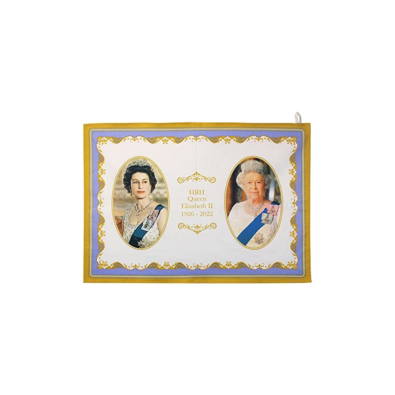 The Leonardo Collection Majesty Queen Elizabeth II Commemorative kitchen T/Towel,