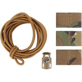Elastic Fastener Strap for Tactical Flag,Fixed Elastic Cord,Molle Webbing Loop Cord Lock (Camouflage)