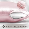 Adubor Silk Pillowcase for Hair and Skin with Hidden Zipper,