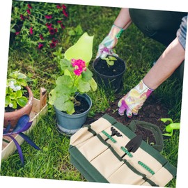 SHINEOFI 1pc Garden Tool Organizer Compact Oxford Cloth Tote Bag with Ergonomic Handle for Efficient Storage of Gardening Tools Present for Gardeners Durable and Stable Design Lightweight