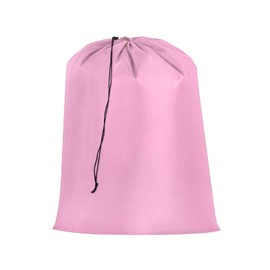 sourcing map Laundry Bag with Drawstring Closure, 27"x22" Dirty Clothes Bag with Handle Washable Laundry Hamper for Travel Camping and Outdoors Pink