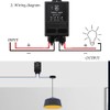 WOODGUILIN Wireless Relay Switch 12V Remote Control Switch DC12V/24V/48V/72V 30A