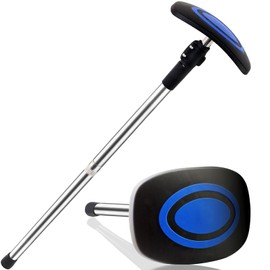 Greeily Golf Travel Bag Support Pole, 33"-60" Golf Travel Bag Support Rod Telescopic Adjustable Airlines Stiff Arm Club Protector Stainless Steel Pole (Blue Cover)