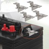 AUTOVIC Battery Hold-Down Set - Large Battery Mount Brackets for