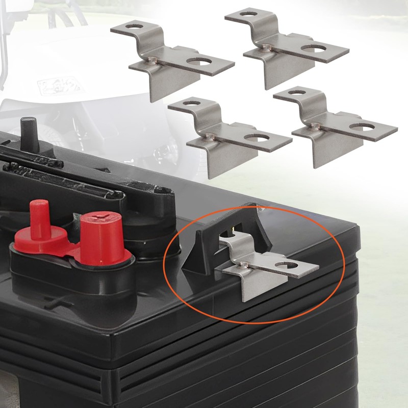 AUTOVIC Battery Hold-Down Set - Large Battery Mount Brackets for