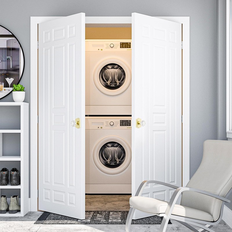 HOSOM 2 Pack Dummy Door Knob, Glass Door Knobs Interior/Exterior