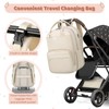 RAINSMORE Baby Changing Backpack Large Changing Bag Backpack with Pram