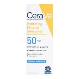 Cerave Mineral De Protección Solar Hidratante Spf50 Rostro