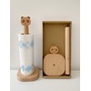 Kitchen Roll Holder, Wooden Paper Towel Holder Free Standing, Cute