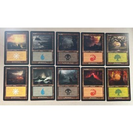 MTG Magic Retro Land Set Innistrad Remastered IND Lot - 10 Card Land Set Regular