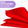 Red Men’s Satin Pocket Square – Italian Style Plain Handkerchief
