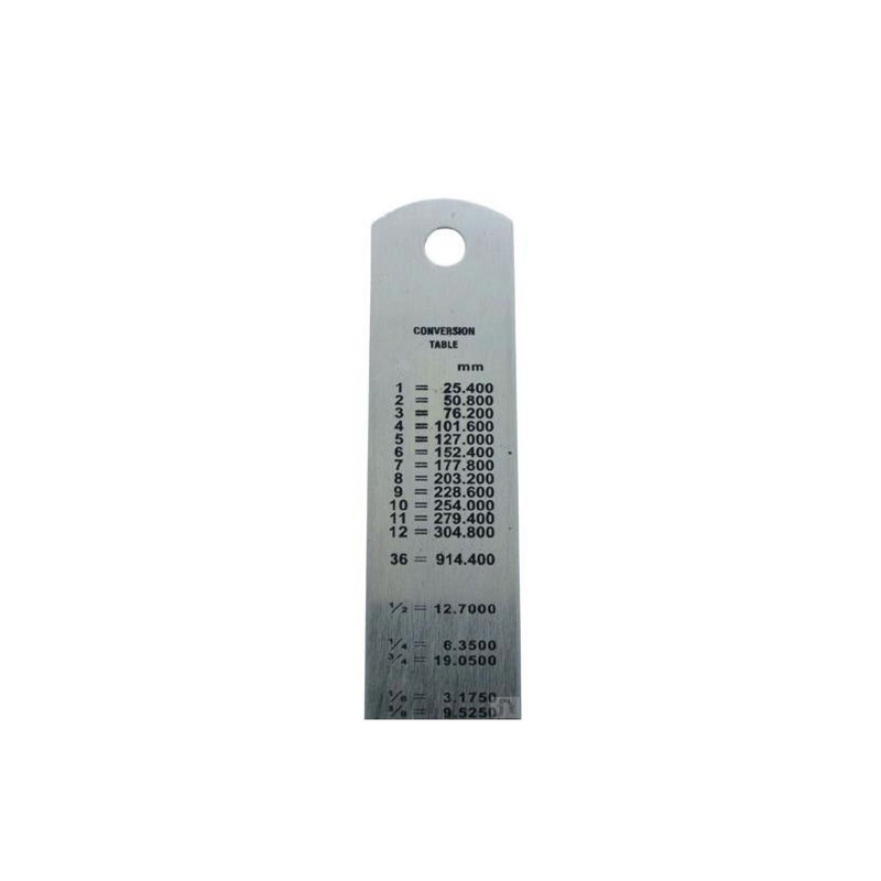 2 x Stainless Steel Metal Ruler 12 inch + 6