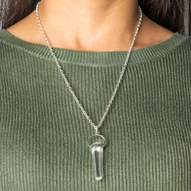 Wonder Care Crystal Pendants Natural Hexagonal Quartz/Real Necklace For Jewelry Making Healing Stone Pendantclear Quartz Crstyal Pendant