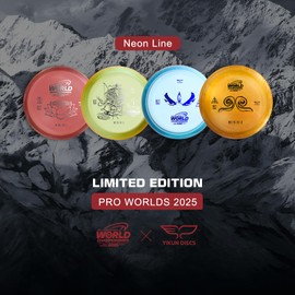 yikundiscs Pro Worlds 2025 Limited Edition Combo Pack,Includes Disc Golf Driver,Mid-Range,Putter Disc Golf Starter Set|PDGA-Approved Tournament Series