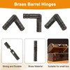 sourcing map 20Pcs Invisible Barrel Hinges, 4x25mm Brass Concealed Hinge,