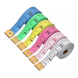 Deluxe 5x Cintas Métrica 150cm 60 Pulgadas Cuerpo, Costura Portatil