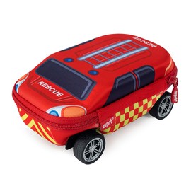 ZIPIT Fire Truck Pencil Case for Boys | Large Capacity Pencil Box for School