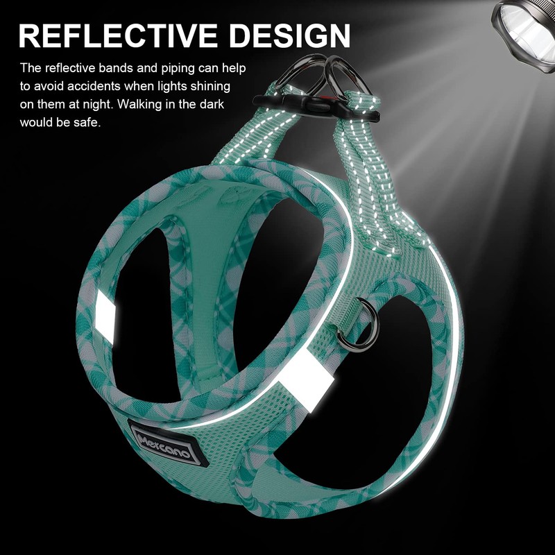 Mercano Soft Mesh Dog Harness and Leash Set, No-Chock Step-in