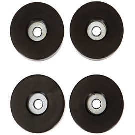 Adam Hall Hardware 4906 M4 AH, Set of 4 Rubber Feet in a Bag, 38 mm x 10 mm, Black