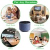 Mtzmy Round Leather Art Supply Organizer,Remote Control Holder,360 Degree Spinning,Multi-Functional