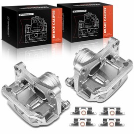A-Premium Disc Brake Caliper Assembly with Bracket Compatible with Select Infiniti Models - FX35, FX45 2003-2005 - Front Driver and Passenger Side, 2-PC Set