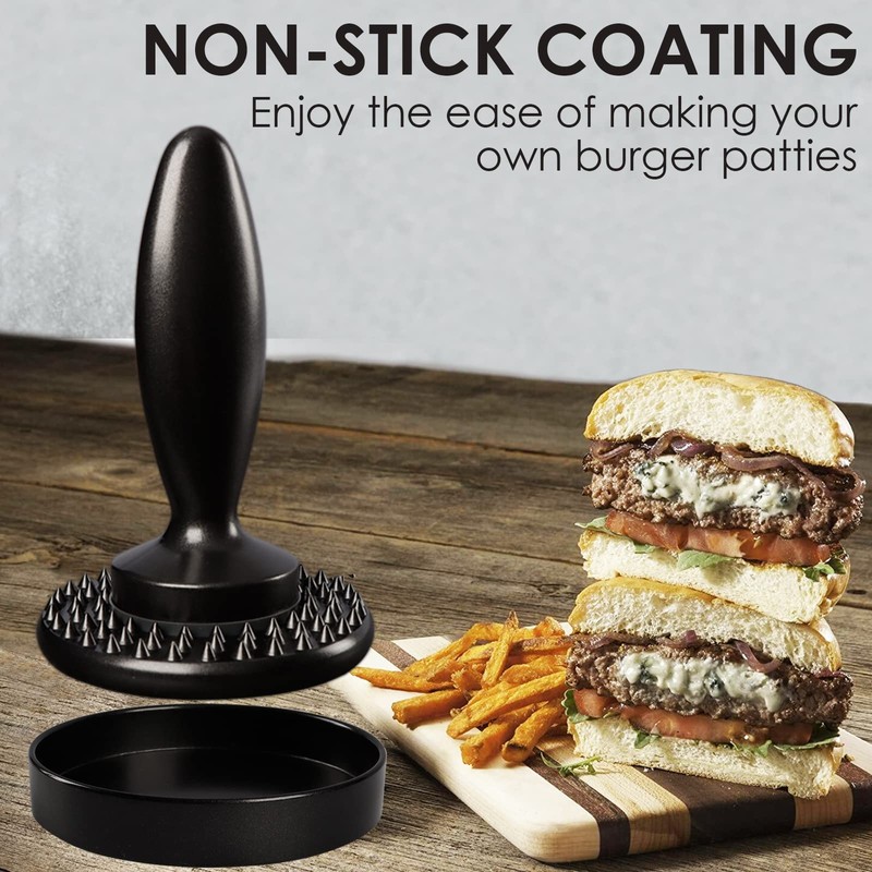 KAYCROWN Burger Press Hamburger Press, Dual Sided Meat Tenderizer and