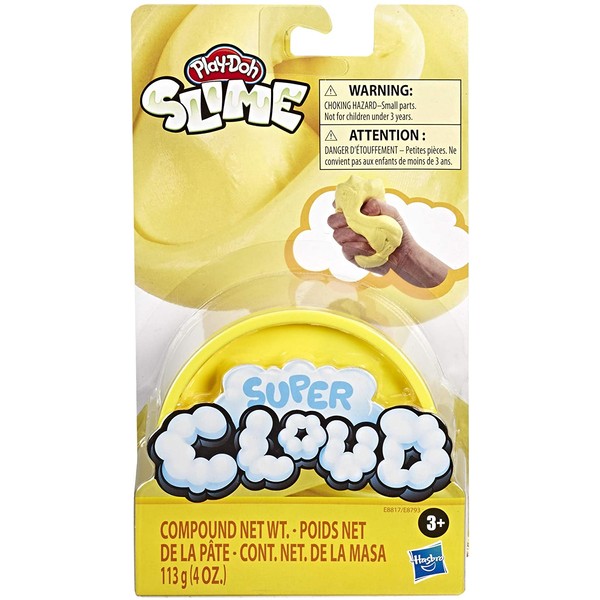 Play-Doh Super Cloud Single Can of Yellow Fluffy Slime Compound for Kids 3 Years & Up
