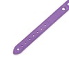 Avery I Collar Handmade Sturdy Latigo Leather Elegant Design (Purple,