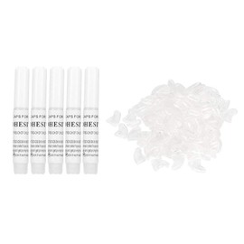 Cat Nail, 100Pcs Soft Cat Nail Cover Protector with Glue for Cats Kitten Safe Anti Scratch [White L] Claw Care