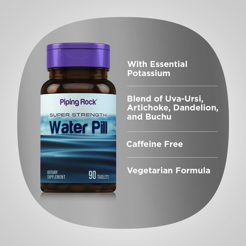 Piping Rock Water Pill for Men and Women | 90