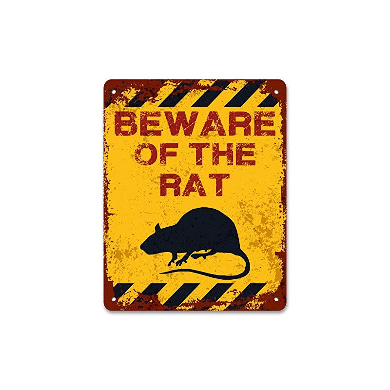 Print Crafted - Beware Of The Rat | Vintage Metal