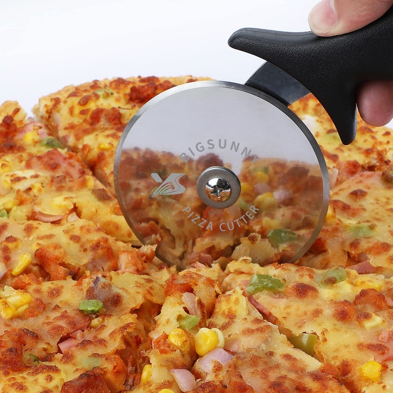 Bigsunny Pizza Cutter Wheel, Dia. 4 Inches Stainless Steel Razor