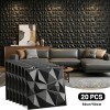 20pcs Paneles Decorativos 3d Pvc 50x50cm 5m2 Habitaciones