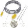 Cepillo de desagüe flexible, limpiador de nailon, manguera elástica de