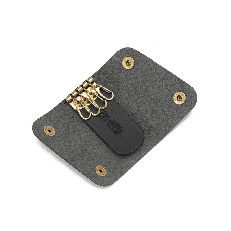 IL BISONTE Key Case, Leather, Genuine Leather, Cowhide, Women's, Men's,