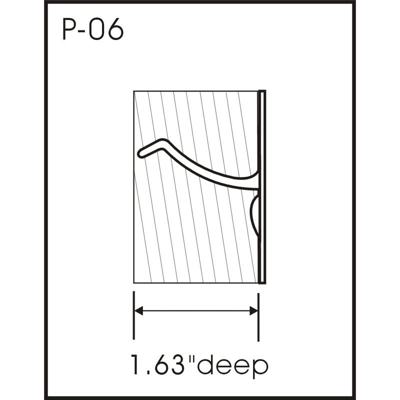 QCAA Solid Brass Edge Pull, 4", Matte Black, 1 Pack,