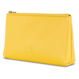 VON HEESEN Cosmetic Bag Toiletry Bag, yellow, medium / 1