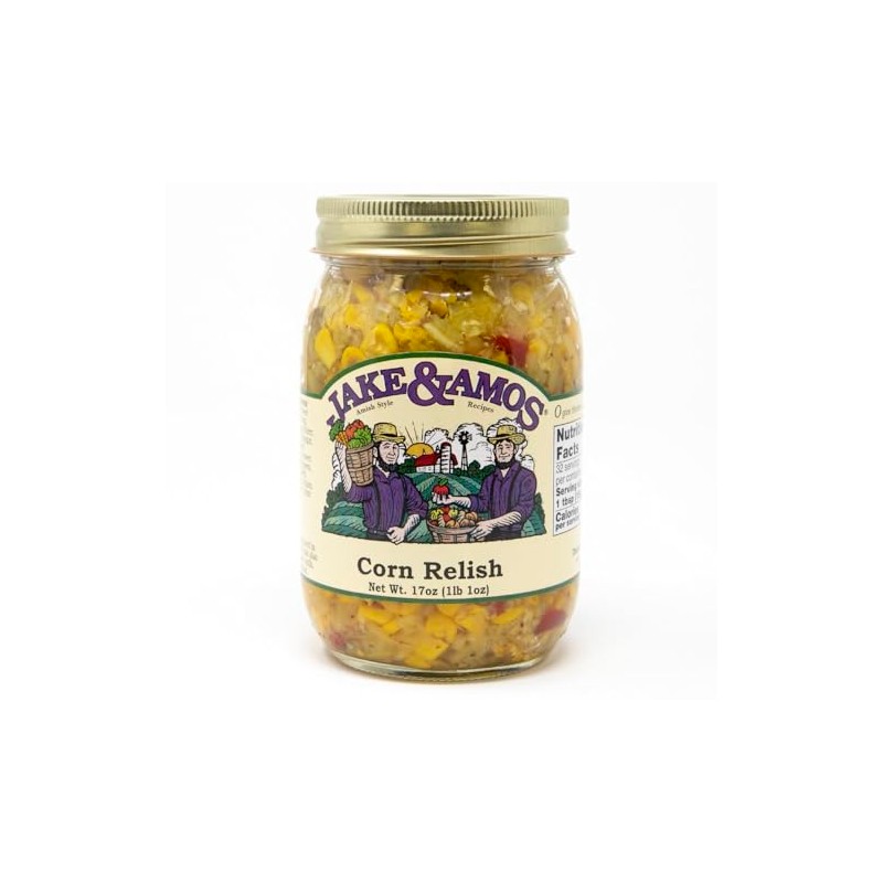 Jake & Amos Corn Relish 17 Oz. (3 Jars)