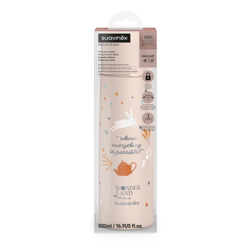 Suavinex Vacuum Flask pink