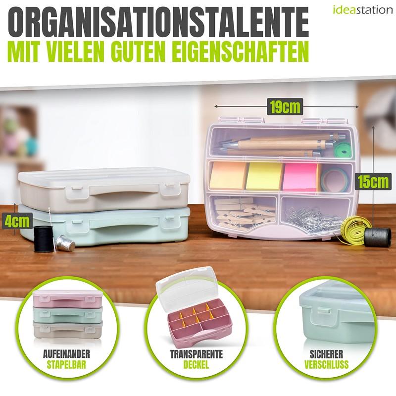 idea-station Sorting Box 3 Pieces / 19 x 15 cm