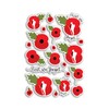 A4 Sticker Sheet Lest We Forget Vinyl Stickers - Remembrance