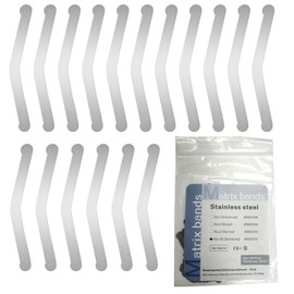 HARMONYDENT 144pcs Dental Tofflemire Matrix Bands, Stainless Steel Matrix Bands, Matrix Strips Dental Tool(13#)