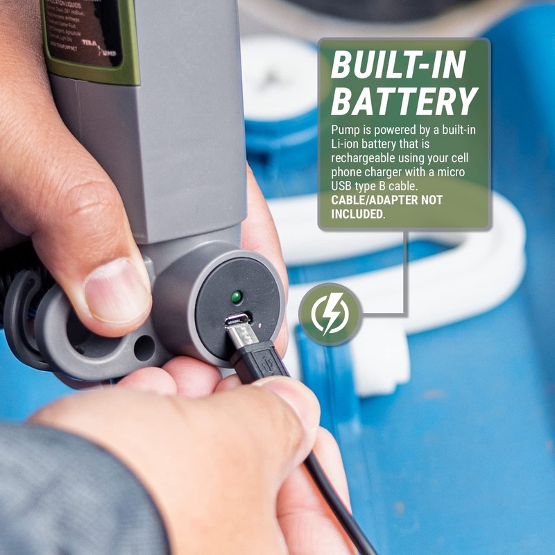 TEAR PUMP Rechargeable Battery Powered Liquid Transfer Pump - 15-20