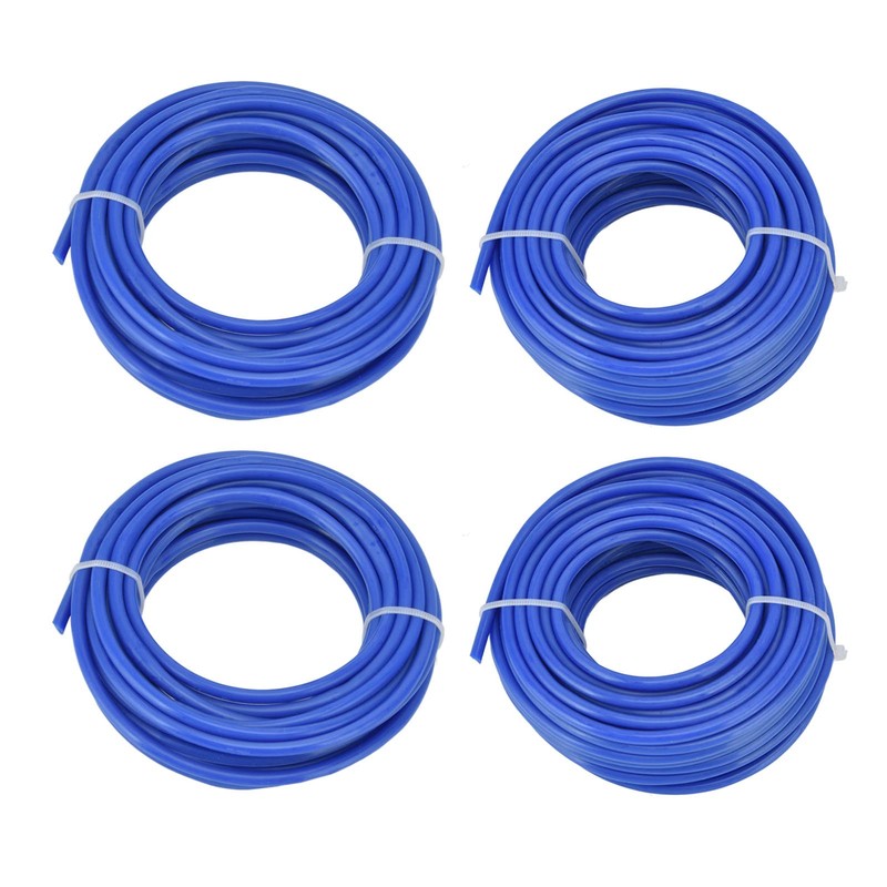2PCS 4mm String Trimmer Line, Blue Nylon Round Trimmer Line,