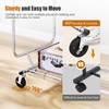 Heavy Duty Clothes Rack Load 620 Lbs, Double Rod Rolling