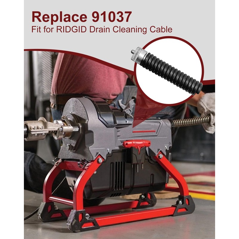 91037 Cable Repair Coupling 3/8-Inch Fit for RIDGID Drain Cleaning
