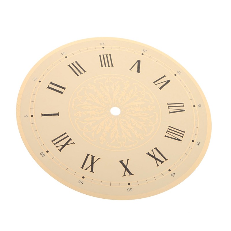 Operitacx 2pcs DIY Clock Dial Replacement Reusable Aluminum Round Dial
